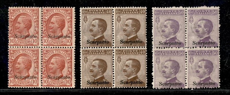 Italia / Colonie / Egeo / Scarpanto / Posta Ordinaria