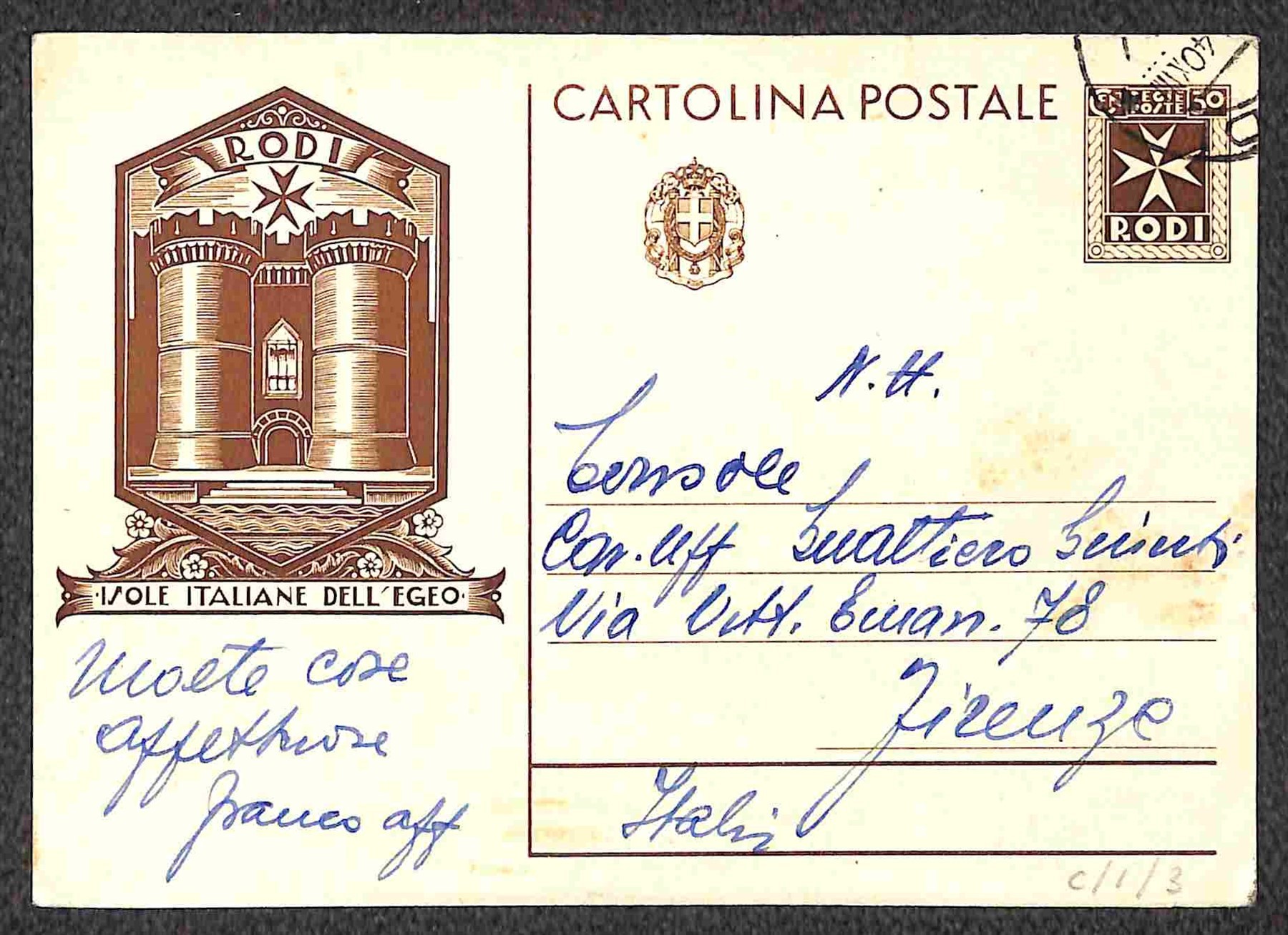 Italia / Colonie / Egeo / Emissioni Generali / Posta Ordinaria