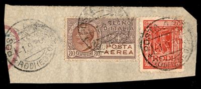 Italia / Colonie / Egeo / Rodi / Posta Aerea