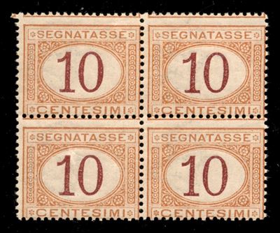 Italia / Regno / Umberto i / Segnatasse