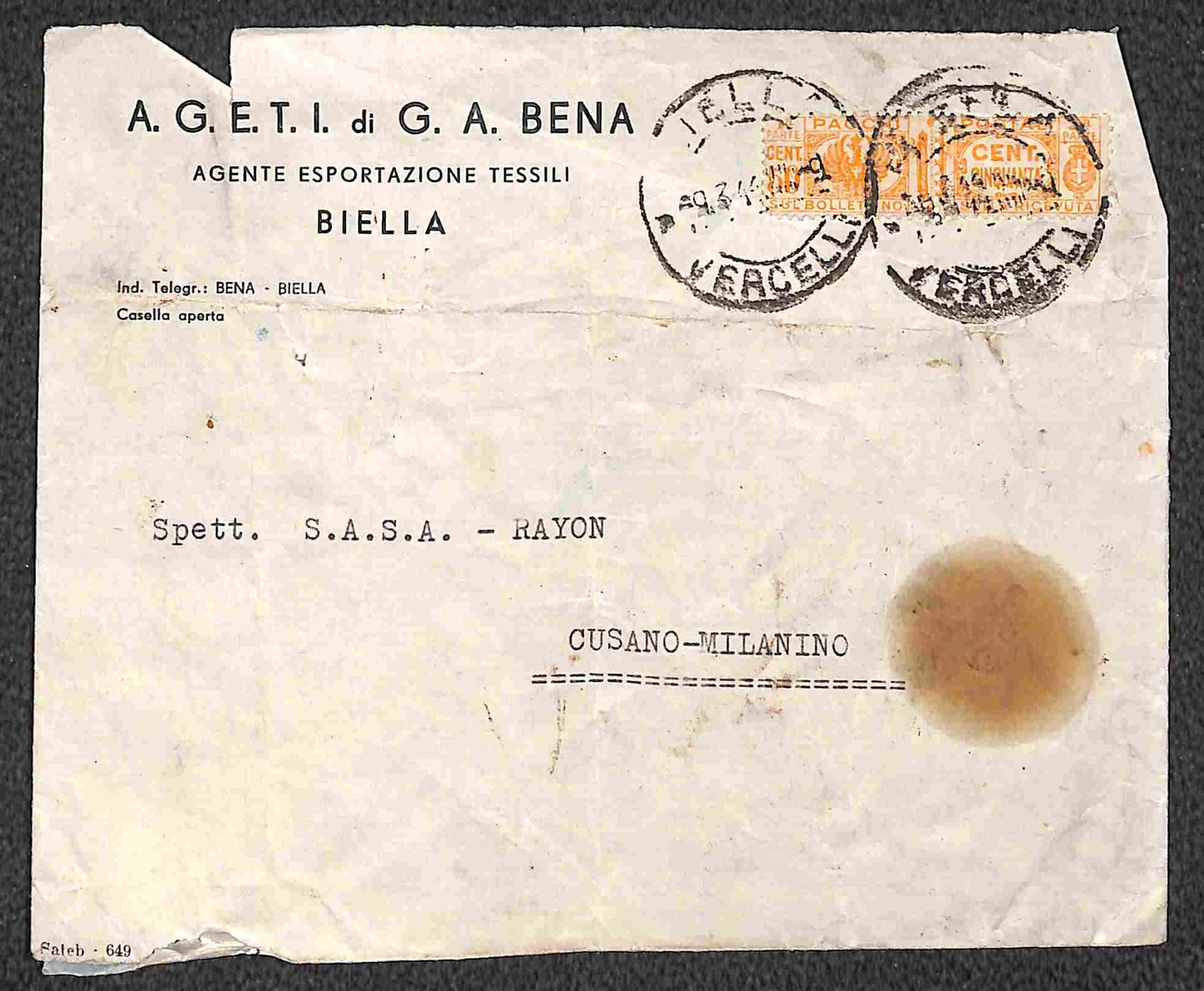 Italia / Rsi / Pacchi Postali
