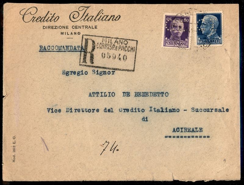 Italia / Regno / Perfin