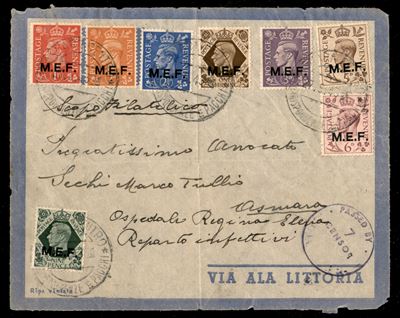 Italia / Occupazioni Straniere delle Colonie / Occupazione Britannica / M.e.f. / Posta Ordinaria
