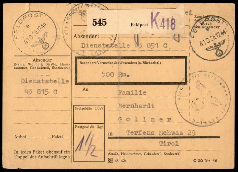 Germania / Posta Ordinaria