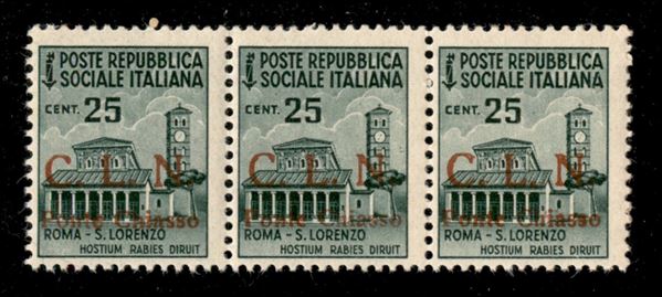 ITALIA / C.L.N. / Ponte Chiasso / Posta ordinaria  (1945)  - Asta Asta Pubblica-Live  [..]