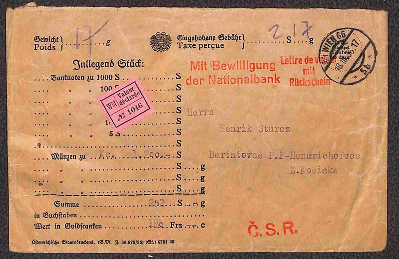 Austria / Posta Ordinaria