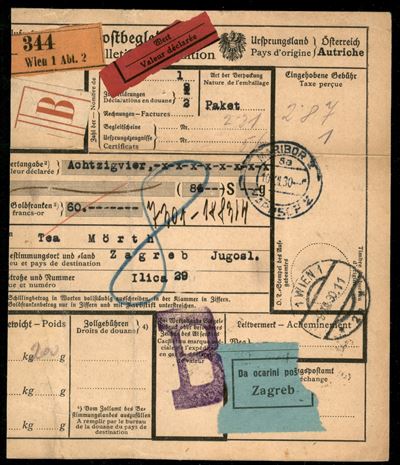 Austria / Bollettino Pacchi