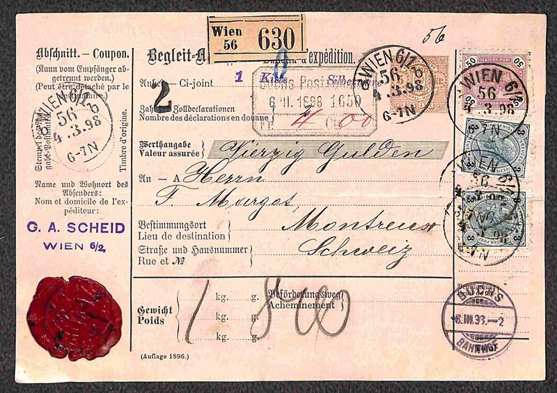 Austria / Bollettino Pacchi