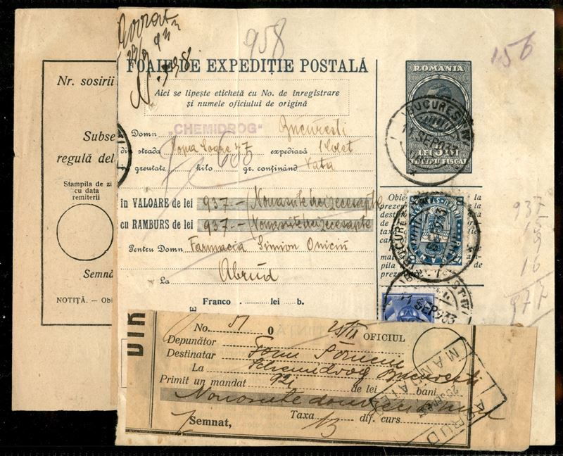 Romania / Bollettino Pacchi