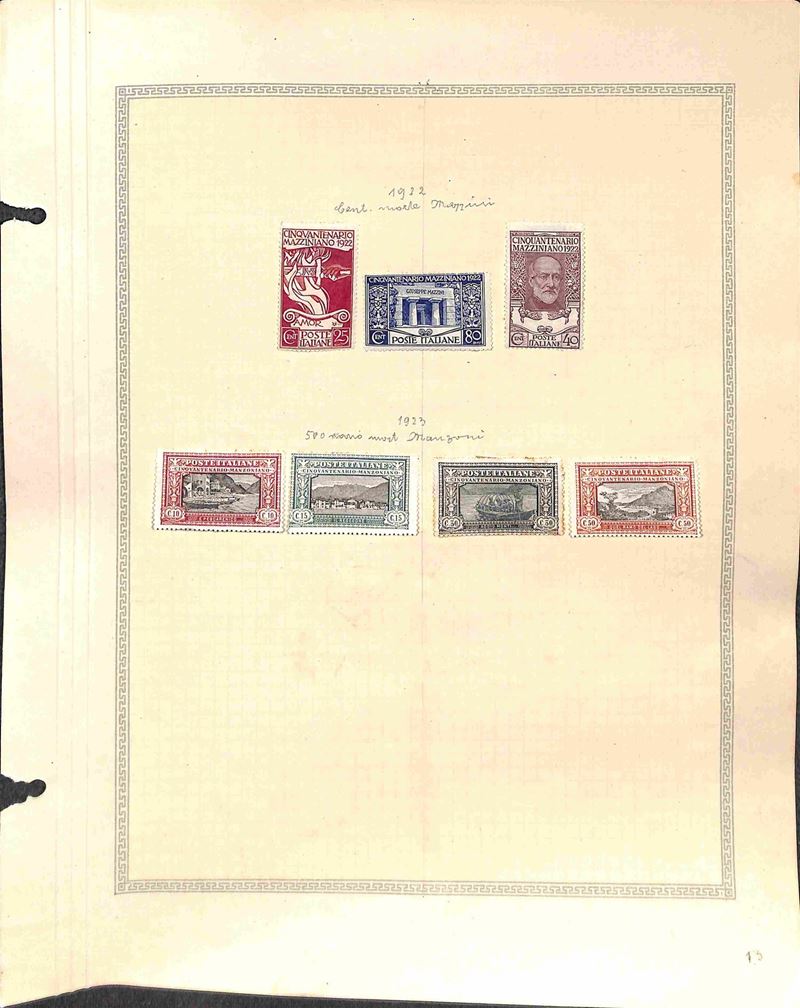 Italia / Regno / Vittorio Emanuele III / Posta Ordinaria