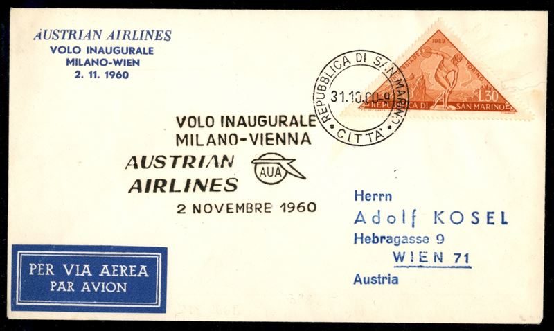 San Marino / Aerogrammi