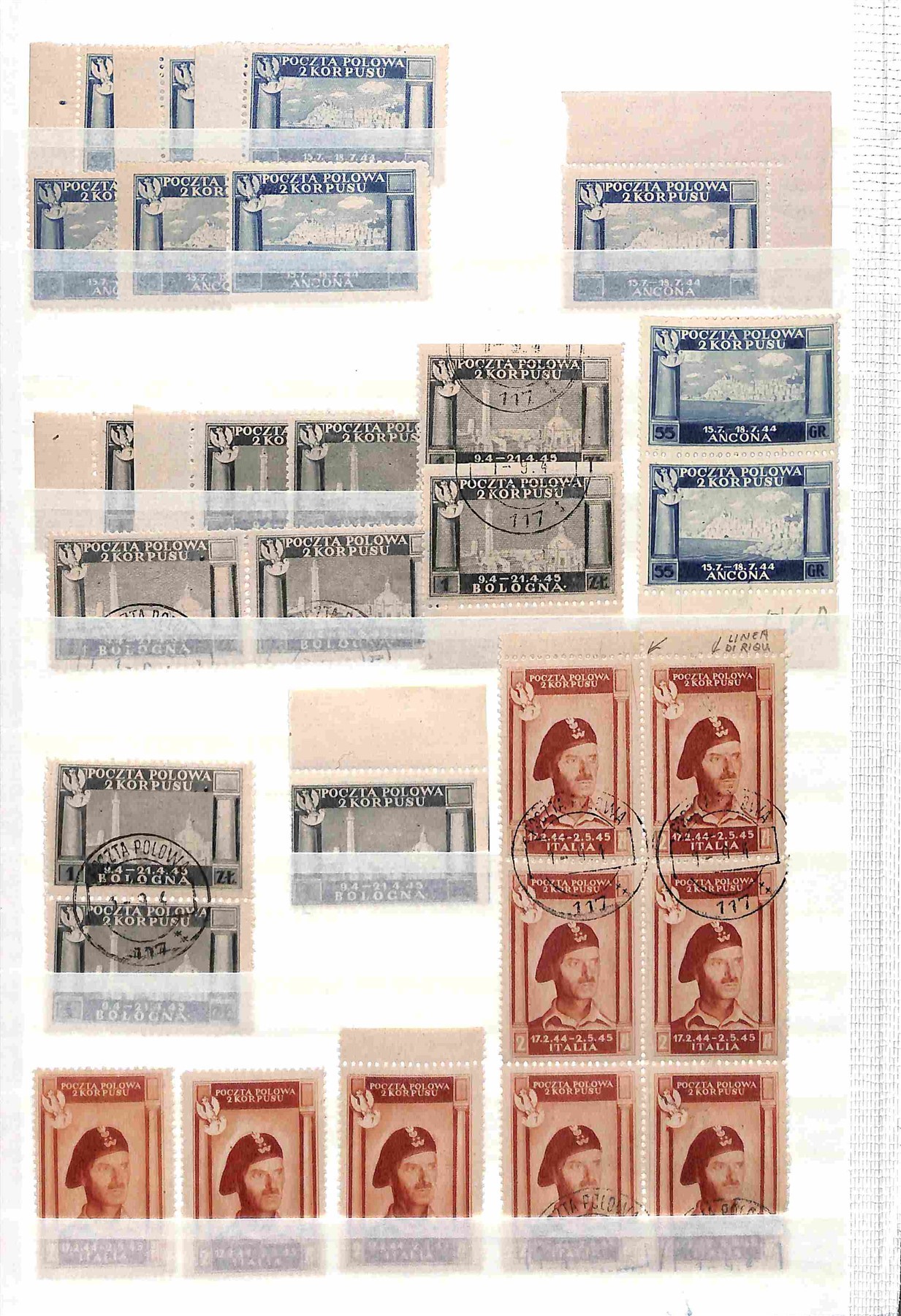 Italia / Corpo Polacco / Posta Ordinaria