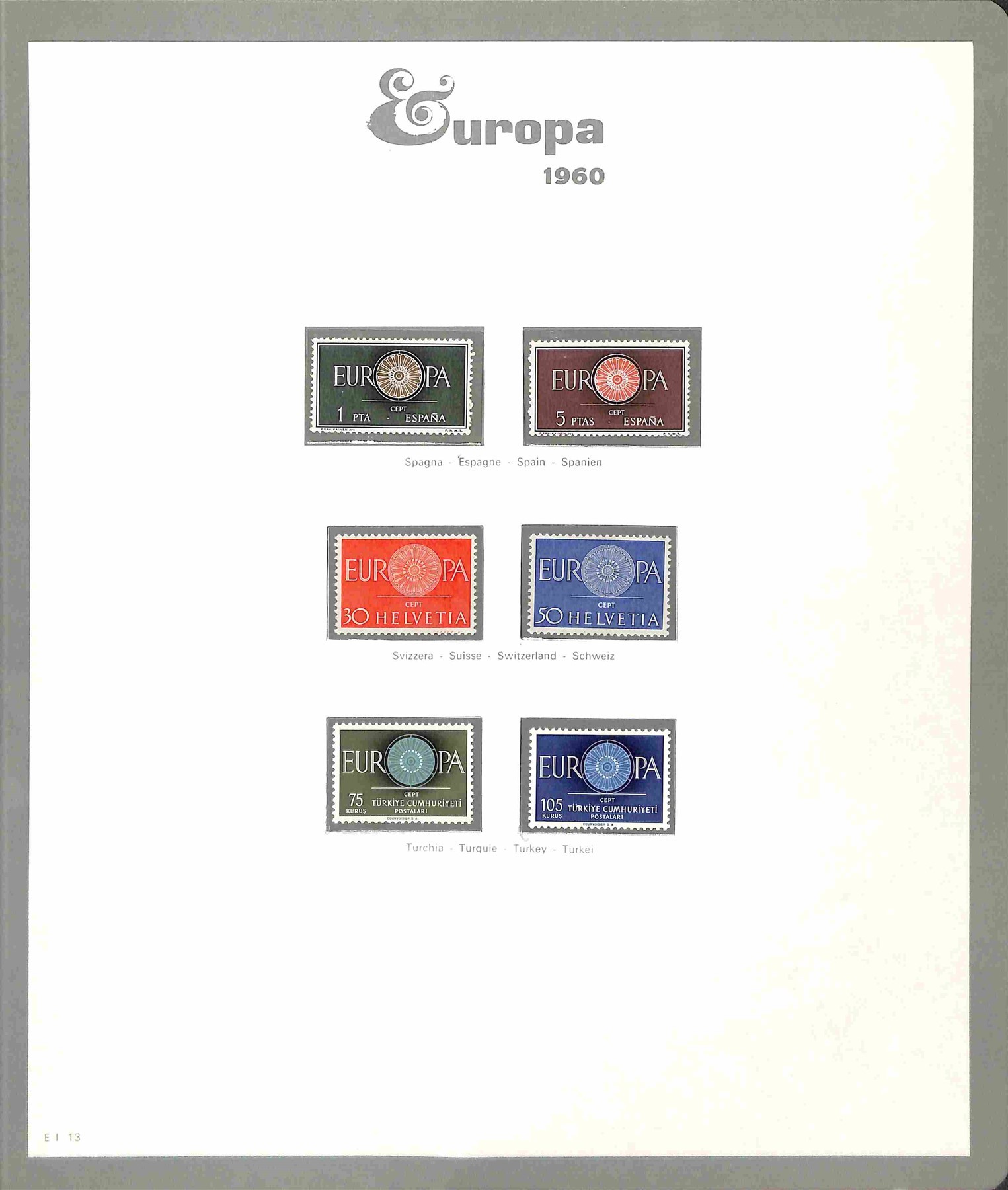 Europa Cept / Posta Ordinaria