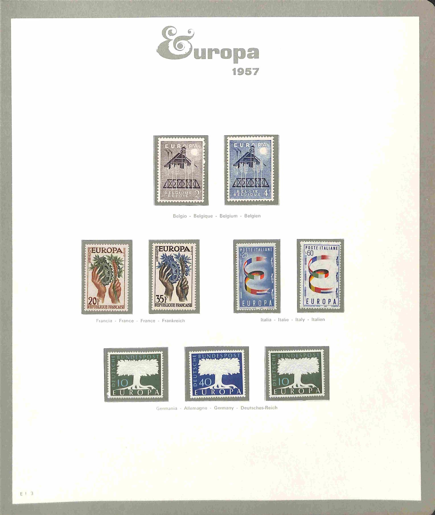 Europa Cept / Posta Ordinaria