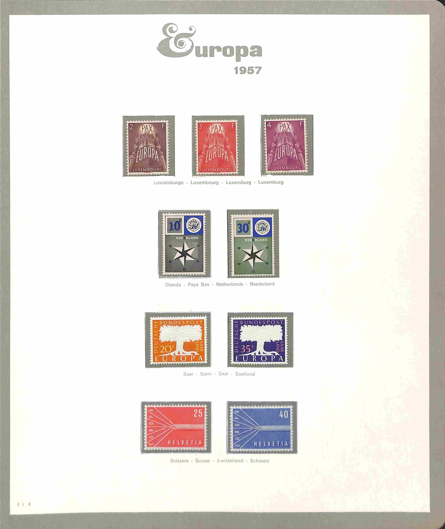 Europa Cept / Posta Ordinaria