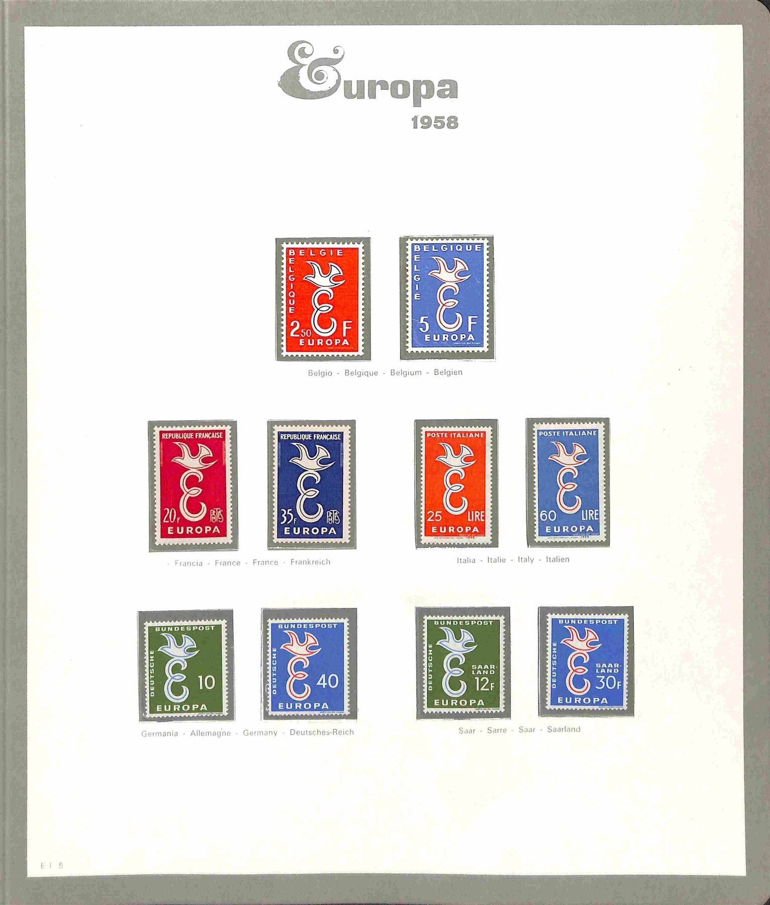 Europa Cept / Posta Ordinaria
