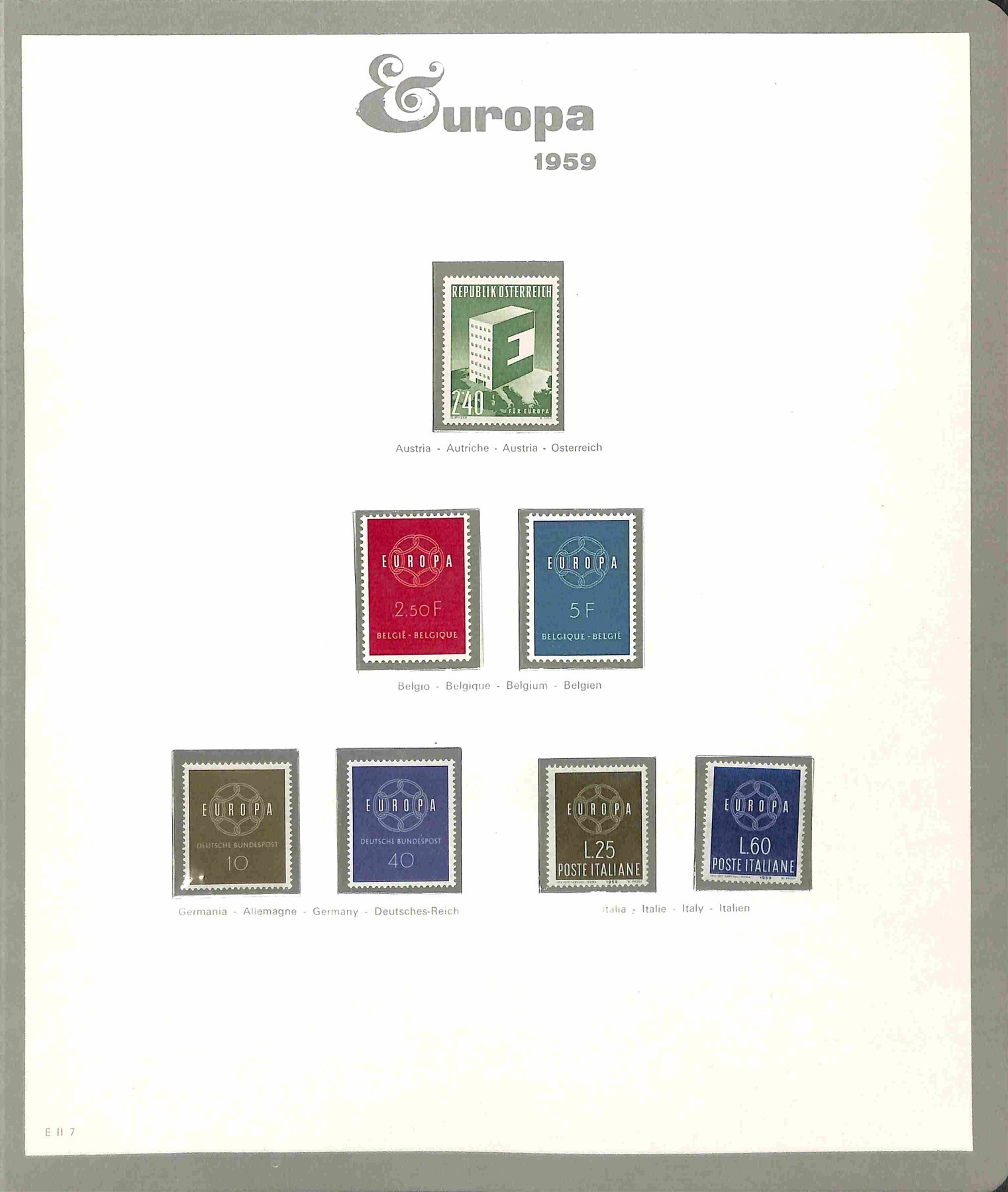 Europa Cept / Posta Ordinaria