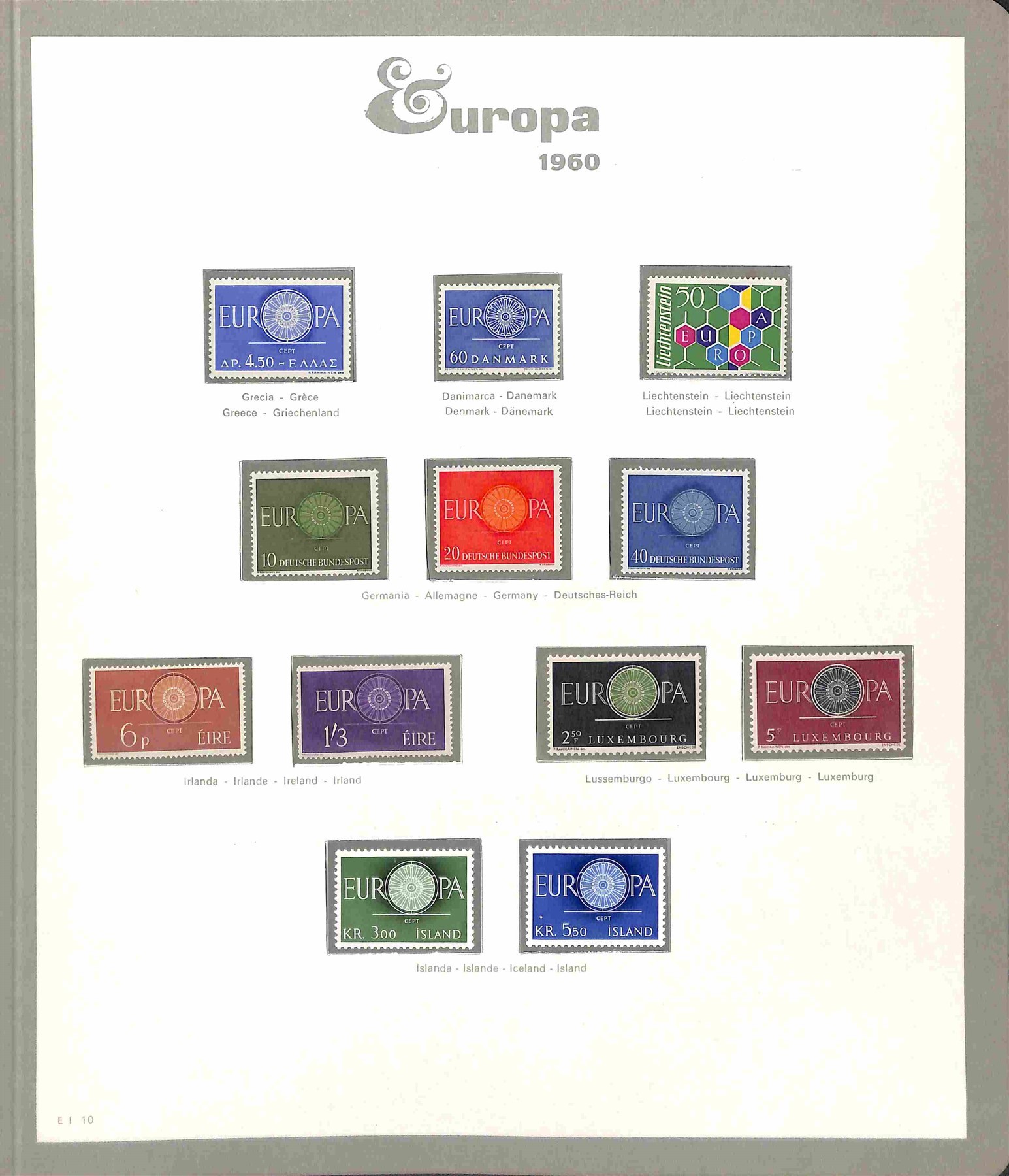 Europa Cept / Posta Ordinaria