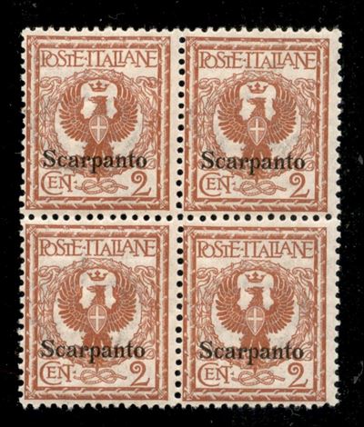 Italia / Colonie / Egeo / Scarpanto / Posta Ordinaria