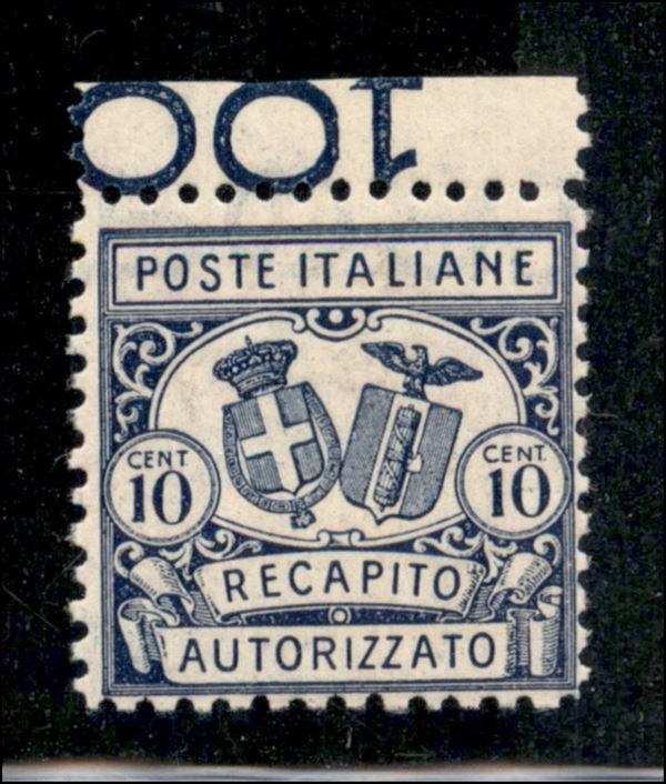 ITALIA / Regno / Vittorio Emanuele III / Recapito autorizzato