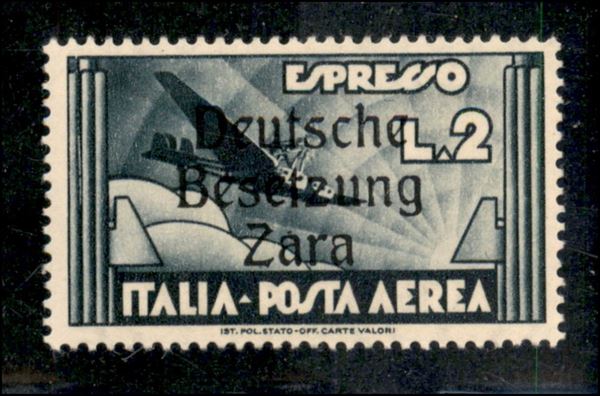 ITALIA / Occupazioni II guerra mondiale / Occupazione Tedesca / Zara / Posta aerea
