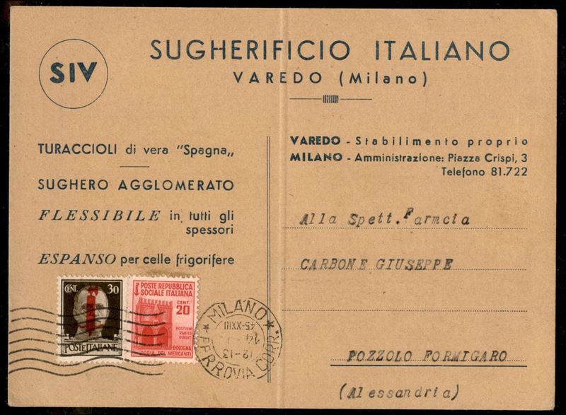 Italia / Rsi / Posta Ordinaria