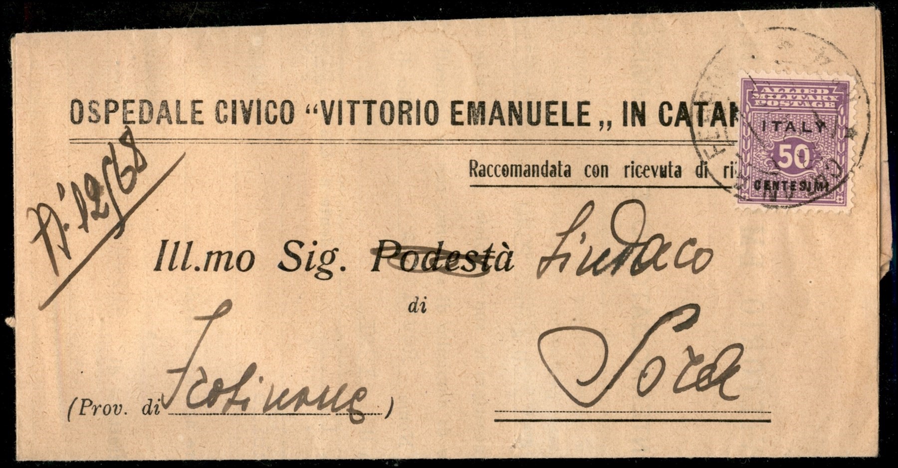 Italia / Occupazioni Straniere di Territori Italiani / Occupazione Anglo-americana / Sicilia / Po...