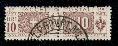 Italia / Regno / Vittorio Emanuele III / Pacchi Postali