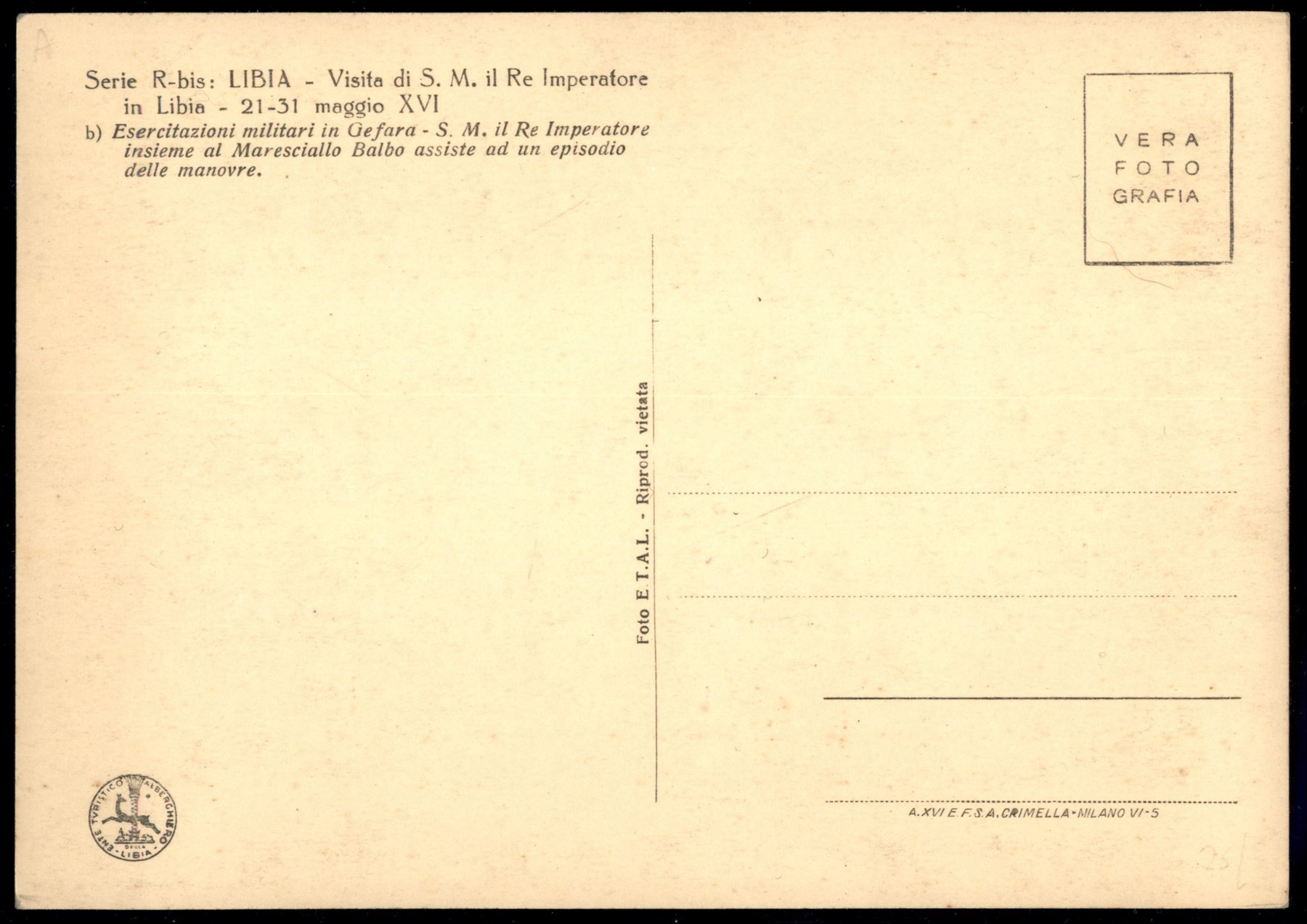 Italia / Colonie / Libia / Posta Ordinaria