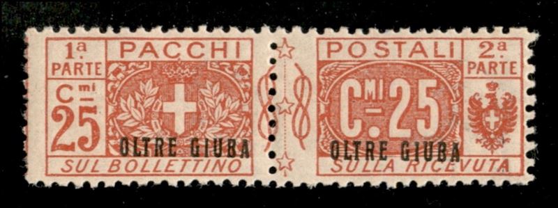 Italia / Colonie / Oltre Giuba / Pacchi Postali