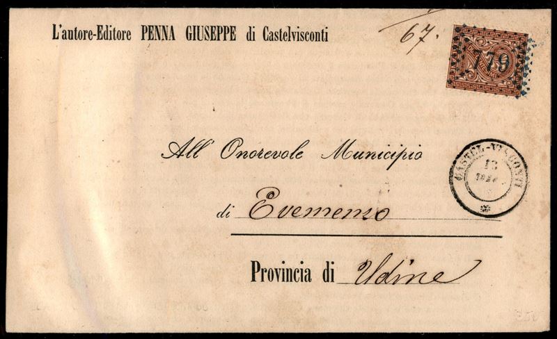 Italia / Regno / Vittorio Emanuele II / Posta Ordinaria