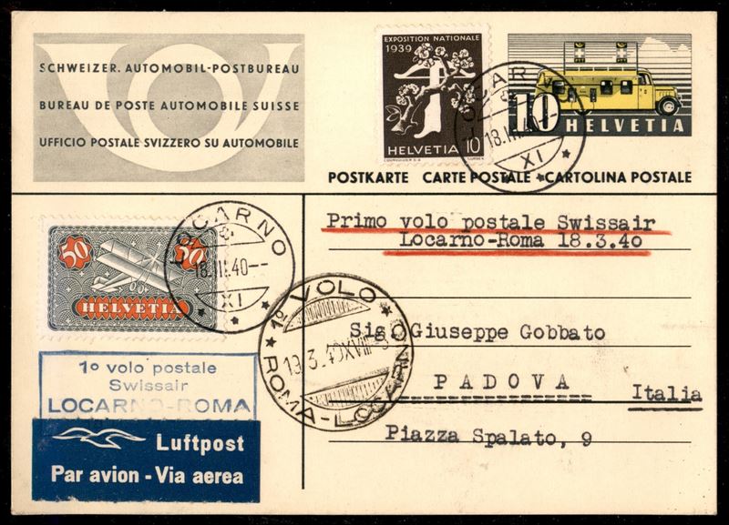 Italia / Regno / Vittorio Emanuele III / Aerogrammi