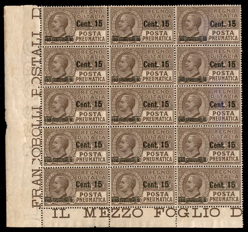 Italia / Regno / Vittorio Emanuele III / Posta Pneumatica