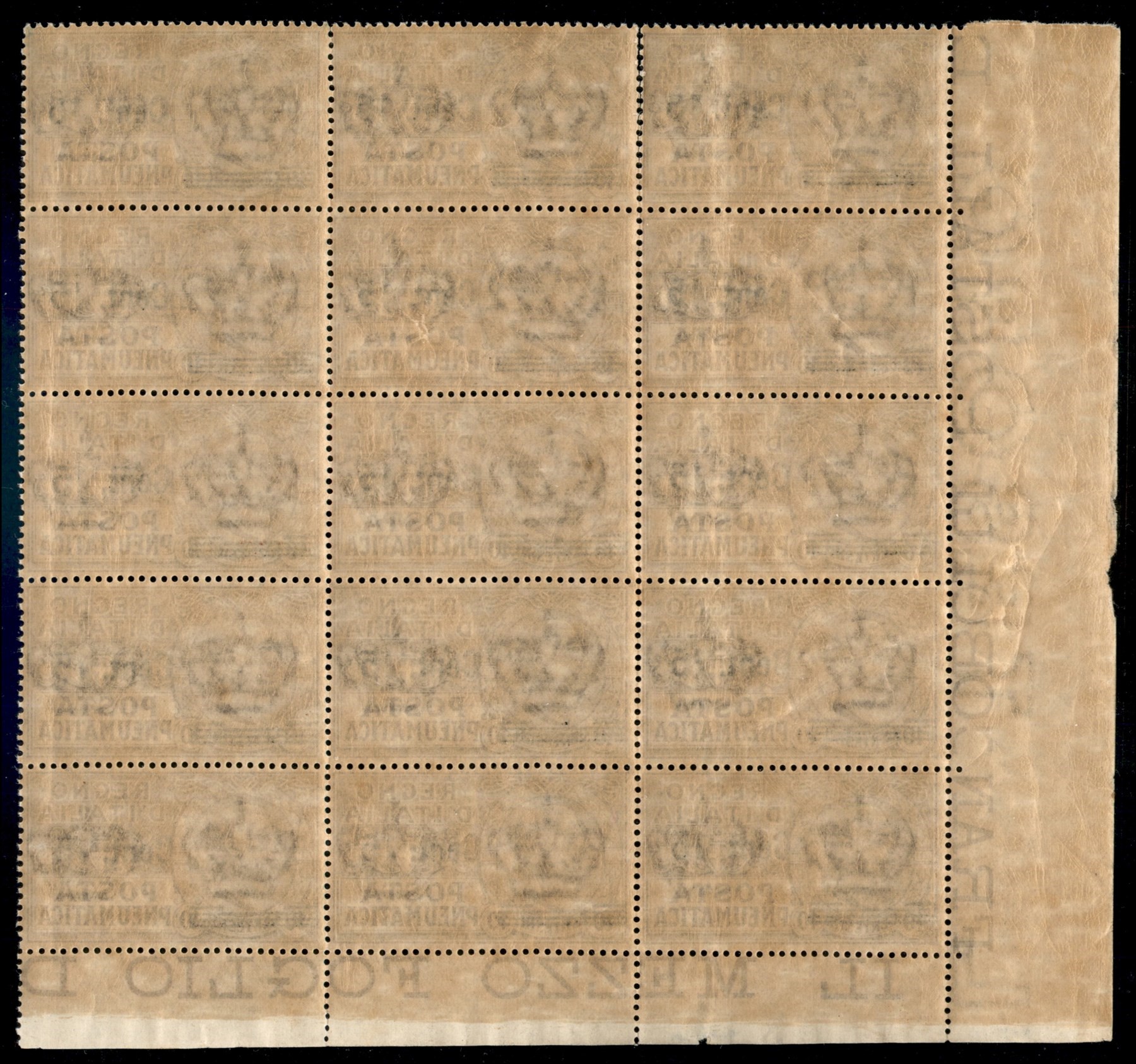 Italia / Regno / Vittorio Emanuele III / Posta Pneumatica