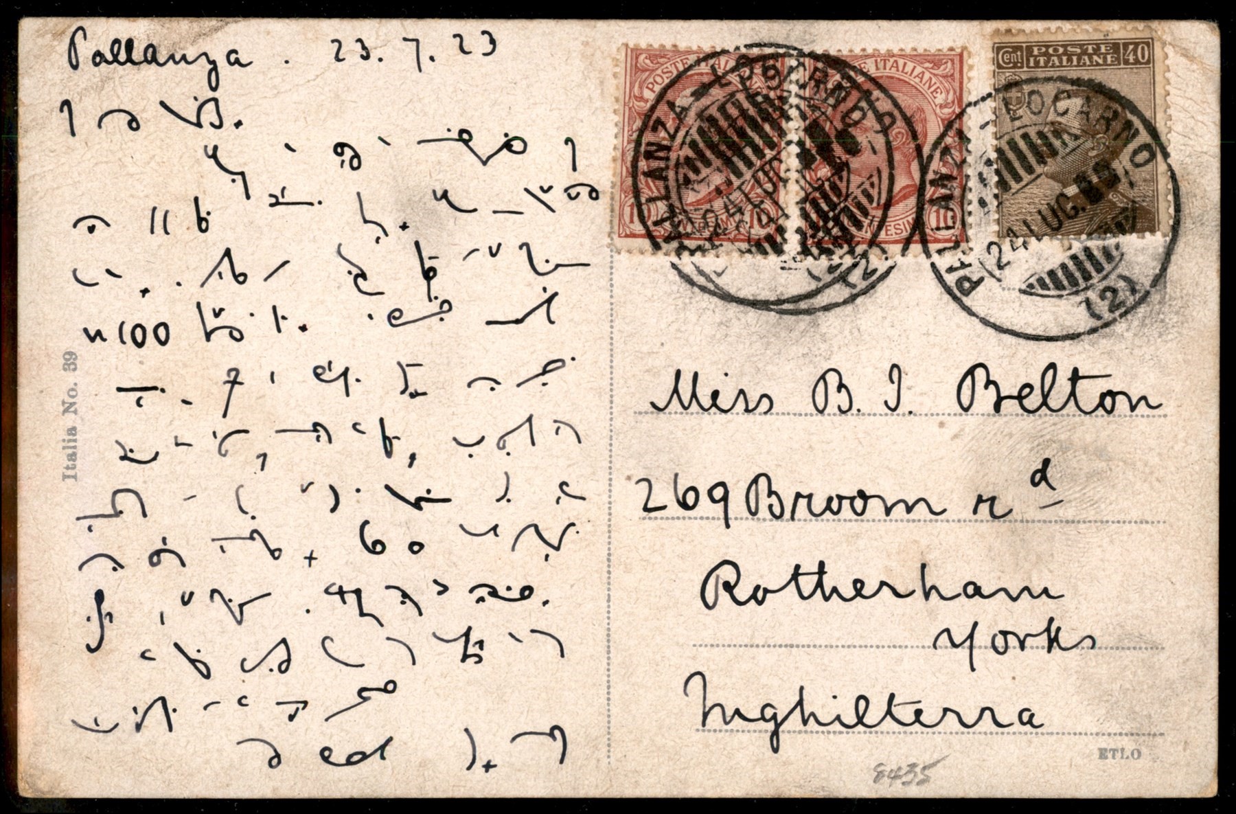Italia / Regno / Vittorio Emanuele III / Navigazione