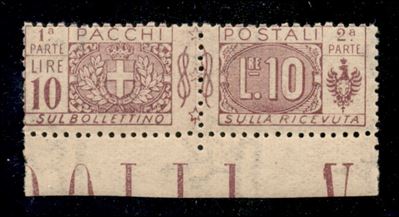 Italia / Regno / Vittorio Emanuele III / Pacchi Postali