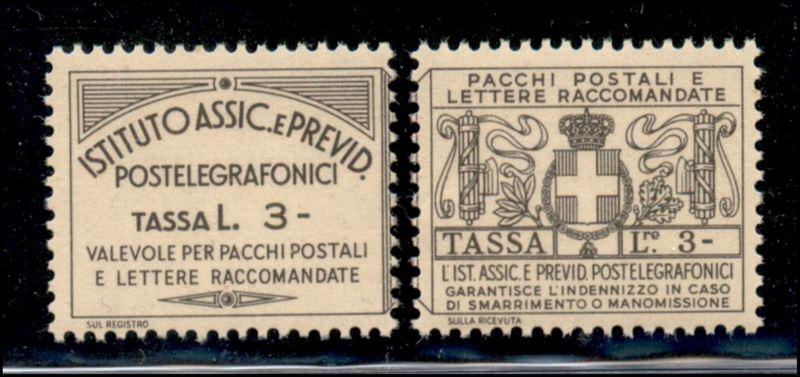 Italia / Regno / Vittorio Emanuele III / Francobolli Assicurativi