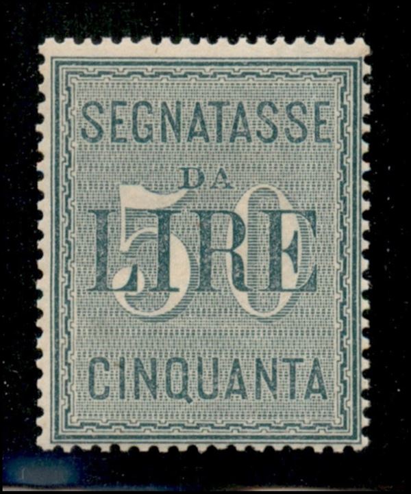 ITALIA / Regno / Umberto I / Segnatasse