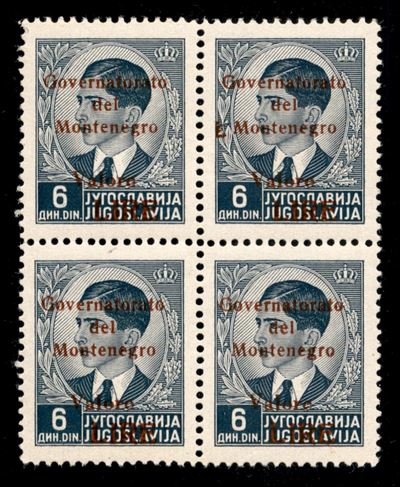Italia / Occupazioni II Guerra Mondiale / Montenegro / Posta Ordinaria