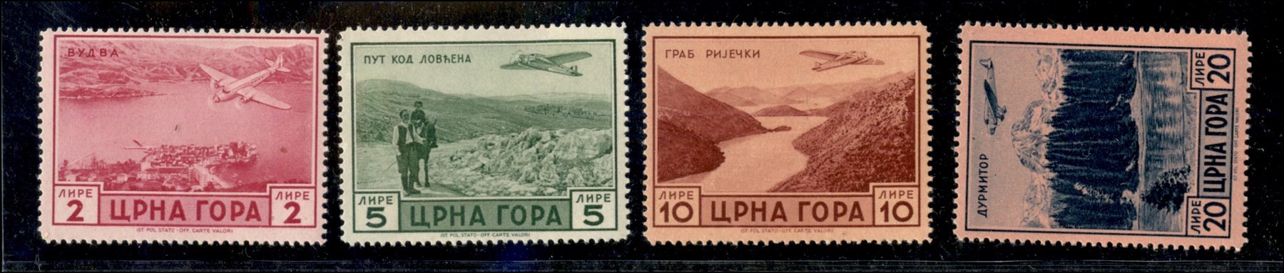 Italia / Occupazioni II Guerra Mondiale / Montenegro / Posta Ordinaria + Aerea