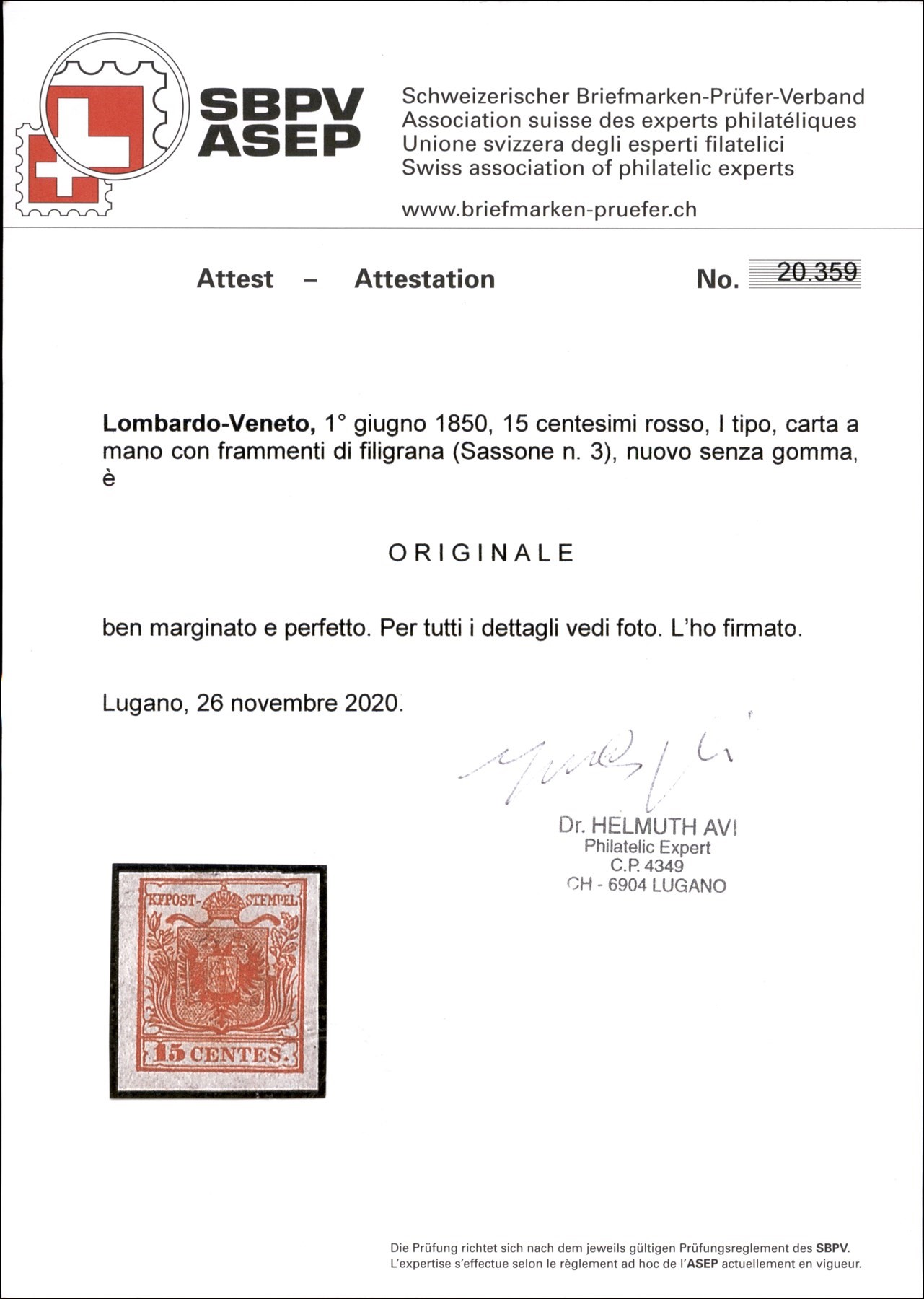 ITALIA / Antichi Stati Italiani / Lombardo Veneto / Posta ordinaria