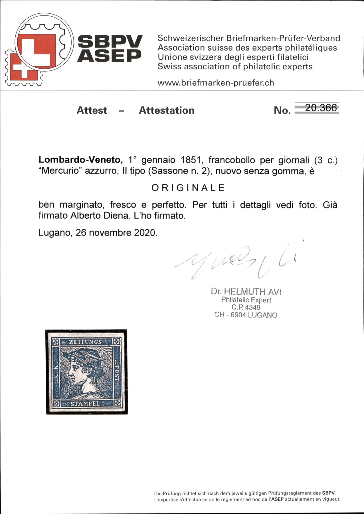 ITALIA / Antichi Stati Italiani / Lombardo Veneto / Francobolli per Giornali