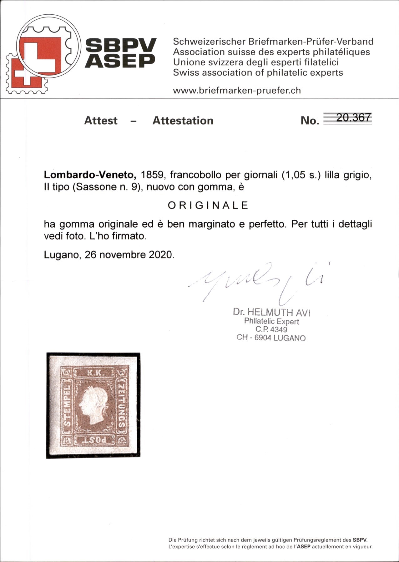 ITALIA / Antichi Stati Italiani / Lombardo Veneto / Francobolli per Giornali