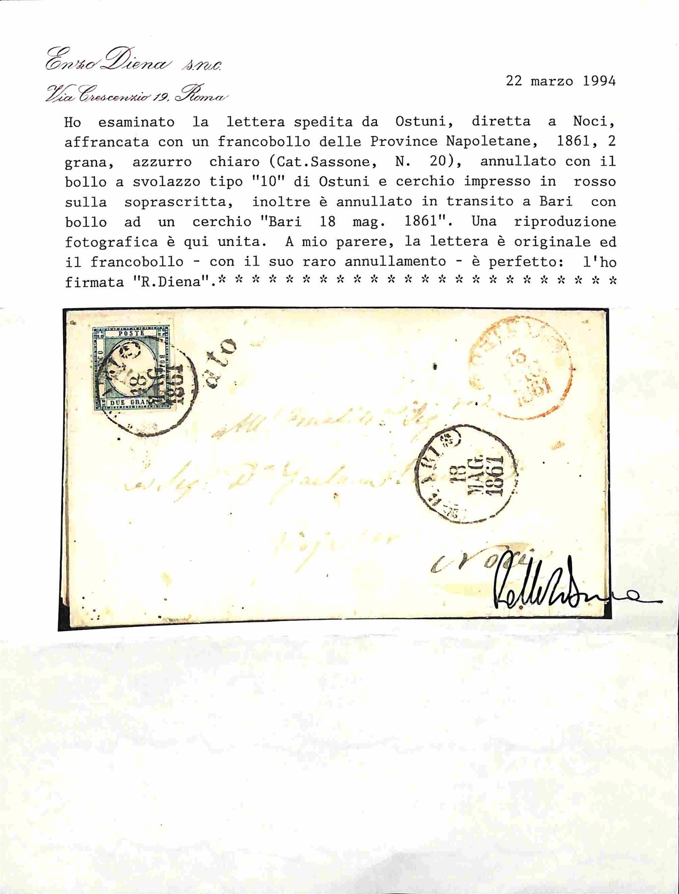 ITALIA / Antichi Stati Italiani / Napoli / Province Napoletane / Posta ordinaria