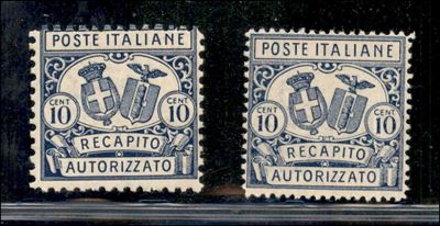Italia / Regno / Vittorio Emanuele III / Recapito Autorizzato