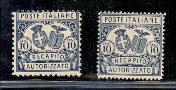 ITALIA / Regno / Vittorio Emanuele III / Recapito autorizzato