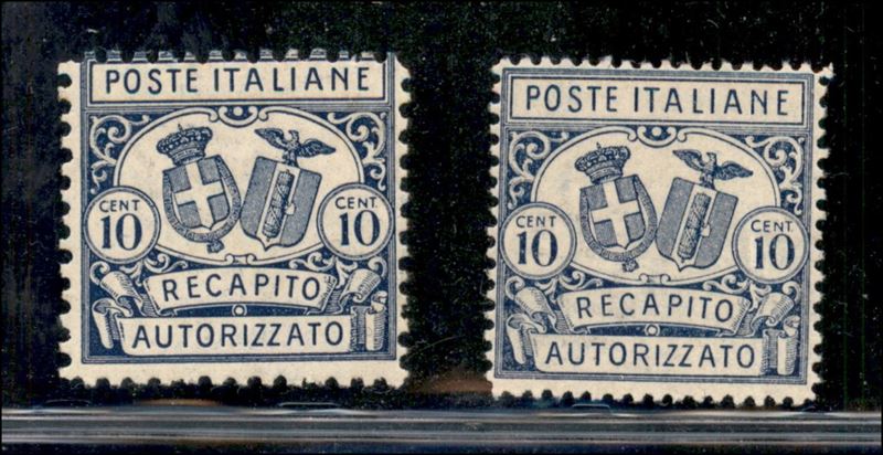Italia / Regno / Vittorio Emanuele III / Recapito Autorizzato