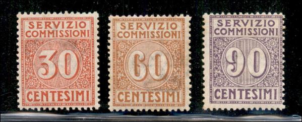 ITALIA / Regno / Vittorio Emanuele III / Servizio commissioni