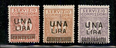Italia / Regno / Vittorio Emanuele III / Servizio Commissioni