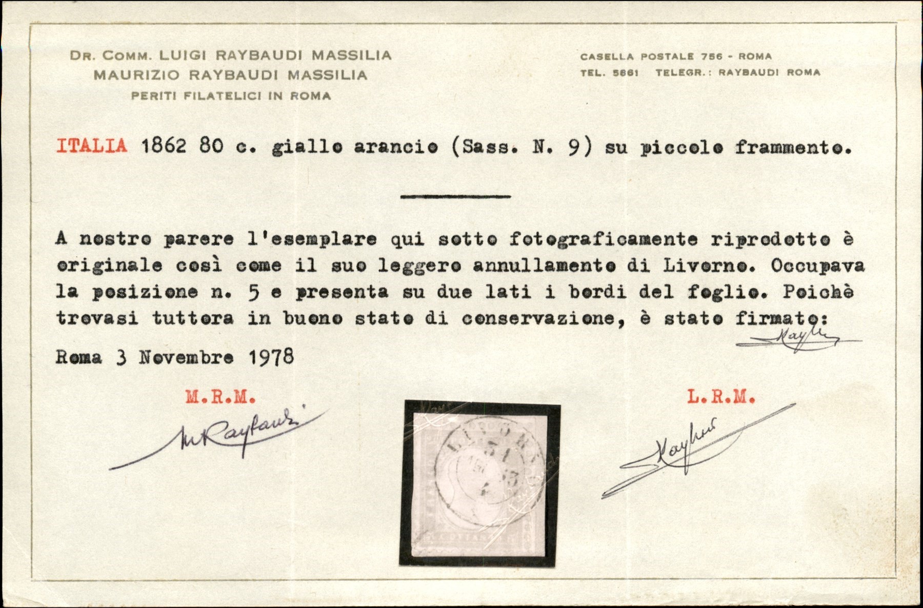 Italia / Regno / Vittorio Emanuele II / Posta Ordinaria